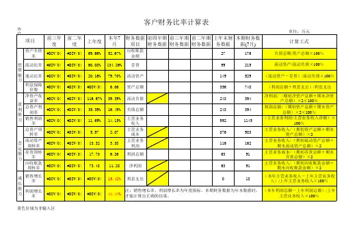 客户财务比率计算表[1].2xls