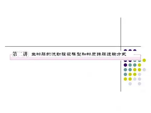 必修一4-2生物膜的流动镶嵌模型和物质跨膜运输方式