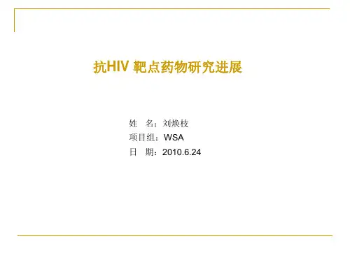 抗HIV 靶点药物研究进展