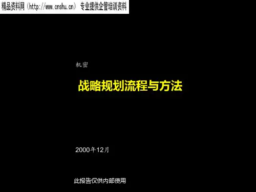 麦肯锡战略管理方法和流程