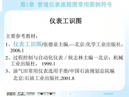 管道仪表流程图常用图例符号(PPT 83张)