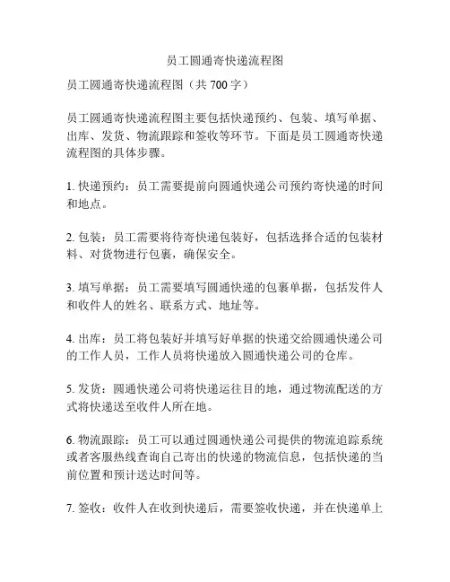 员工圆通寄快递流程图