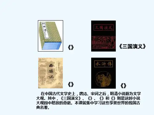明清小说 PPT课件
