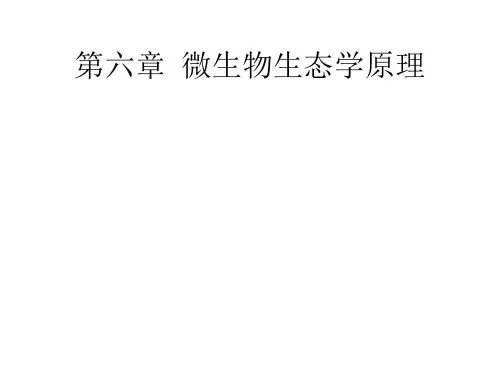第六章微生物生态学原理ppt课件