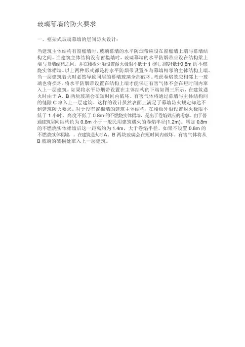 玻璃幕墙的防火要求