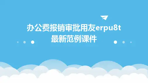 办公费报销审批用友ERPU8T最新范例课件