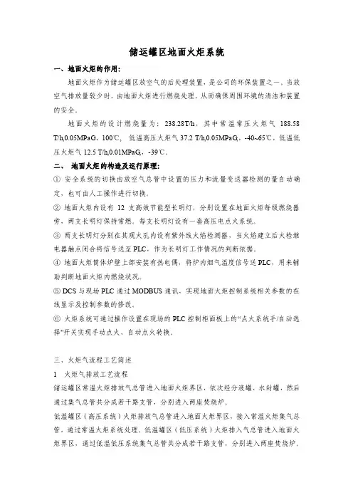 地面火炬操作