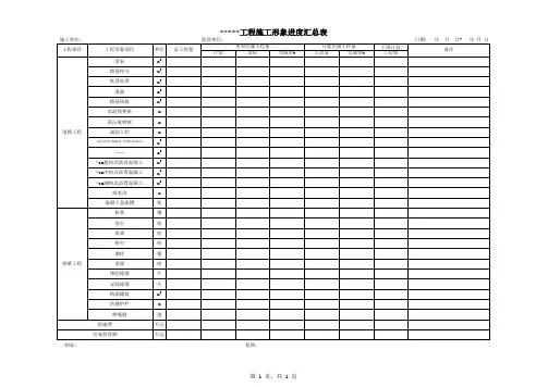_____工程形象进度周报