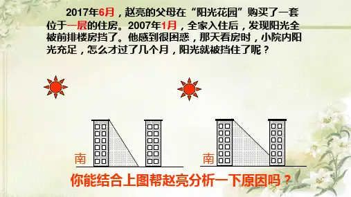 正午太阳高度PPT课件