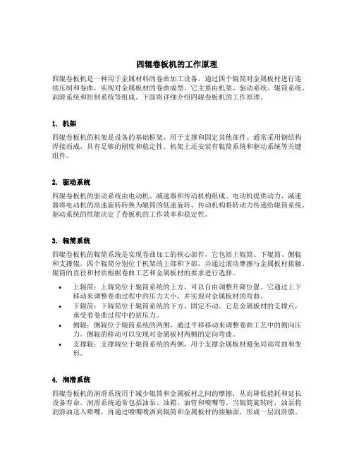 四辊卷板机工作原理