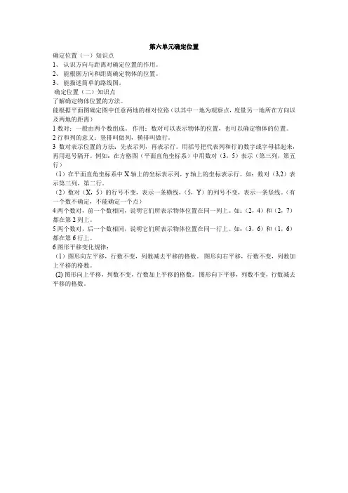 确定位置