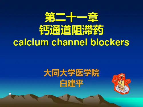 第二十一章钙通道阻滞药