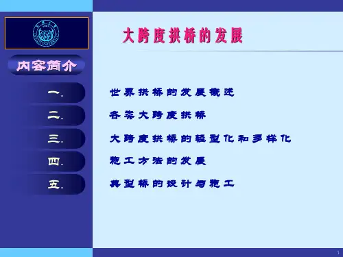 大跨度拱桥的发展与现状1