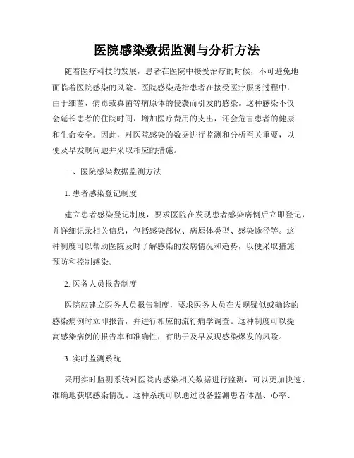 医院感染数据监测与分析方法
