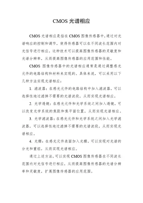 cmos光谱相应