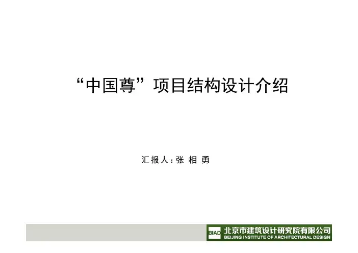 中国尊项目结构设计介绍