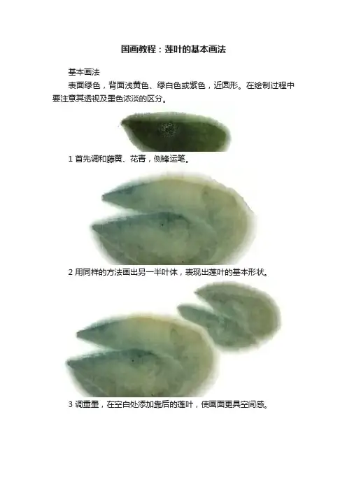 国画教程：莲叶的基本画法