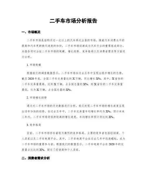 二手车市场分析报告