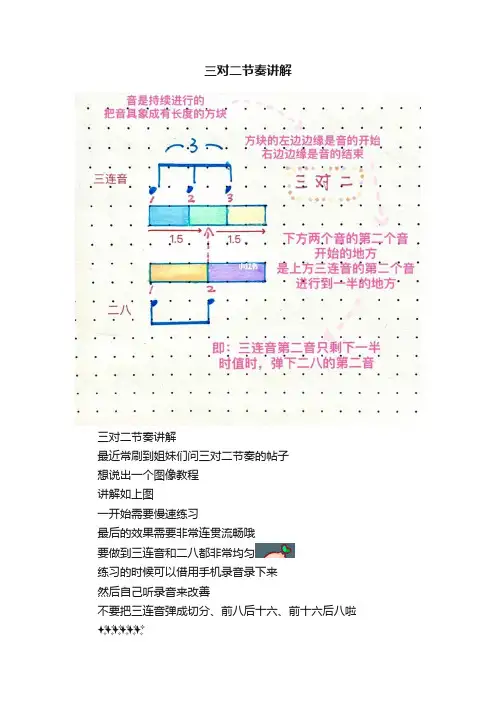 三对二节奏讲解