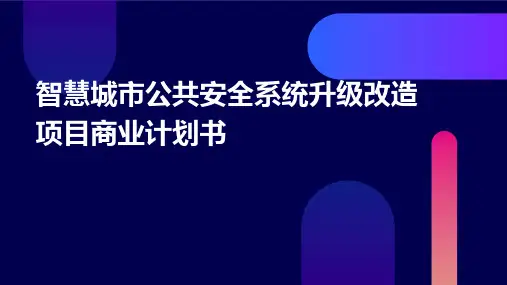 智慧城市公共安全系统升级改造项目商业计划书