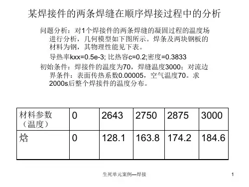 ANSYS焊接案例