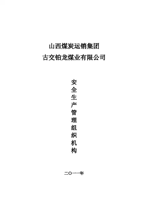安全管理组织机构