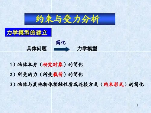 静力学-3约束与受力分析