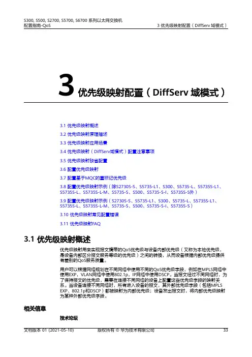 01-03 优先级映射配置(DiffServ域模式)