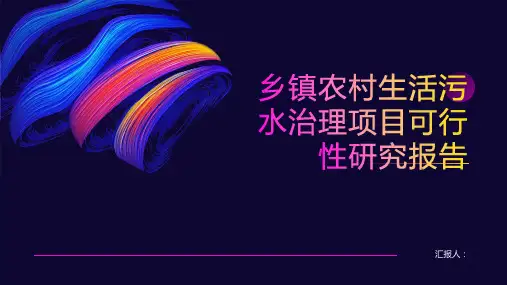 乡镇农村生活污水治理项目可行性研究报告