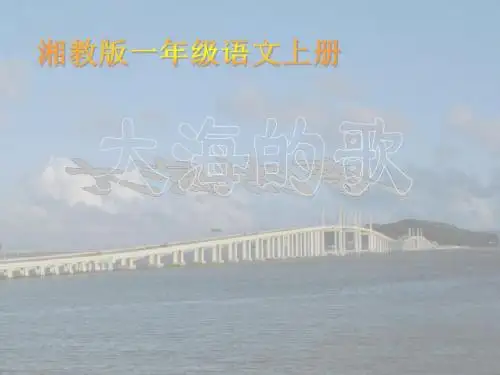 《大海的歌》PPT课件