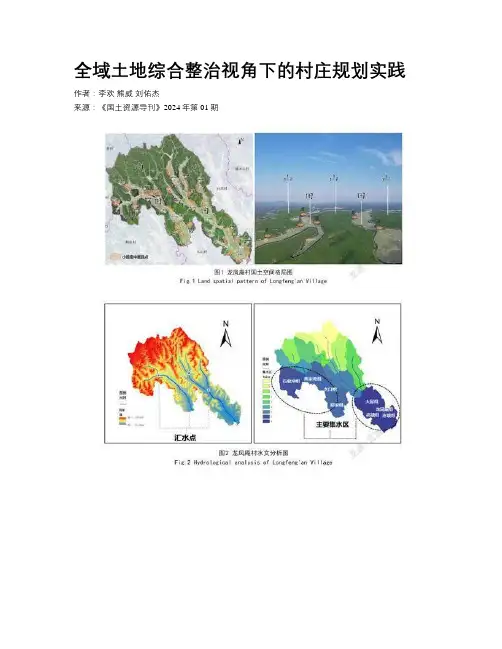全域土地综合整治视角下的村庄规划实践