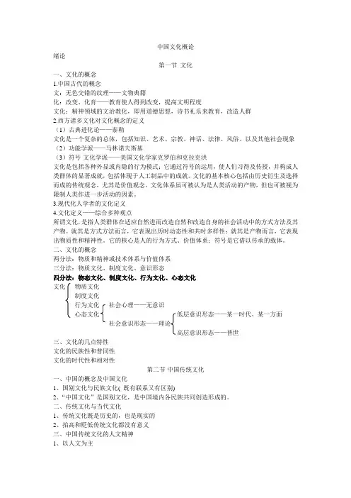 中国文化概论