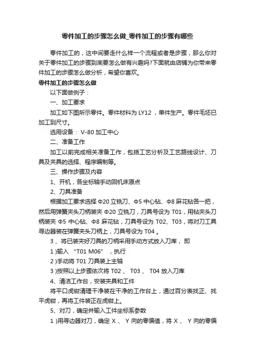 零件加工的步骤怎么做_零件加工的步骤有哪些