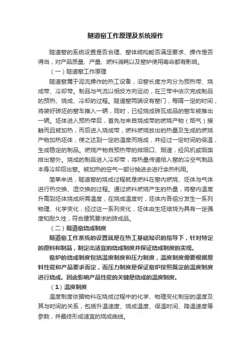 隧道窑工作原理及系统操作