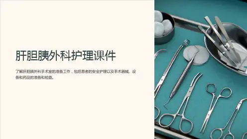 《肝胆胰外科护理课件》