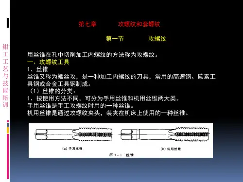 4 攻丝、套丝及矫正和弯曲