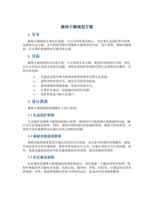 森林小镇规划方案