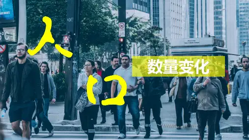 人口的数量变化和人口年龄金字塔ppt课件