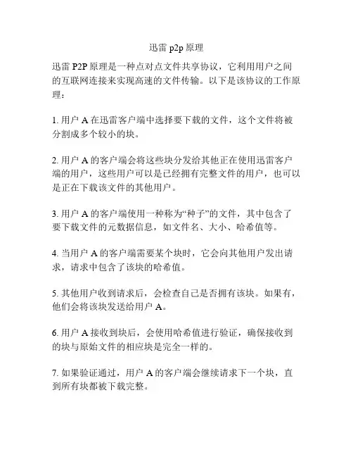 迅雷p2p原理