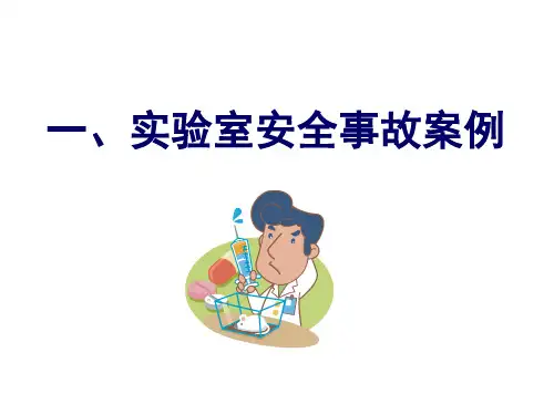 实验室安全事故案例PPT幻灯片