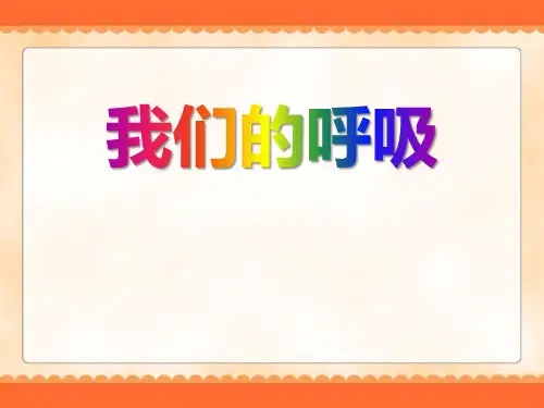 我们的呼吸-PPT全文课件