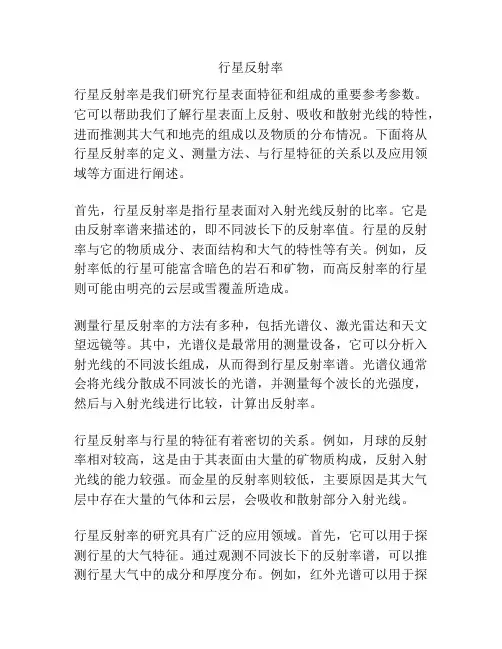 行星反射率