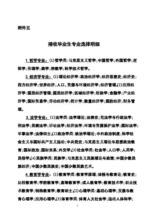 【VIP专享】2014年专业选择明细