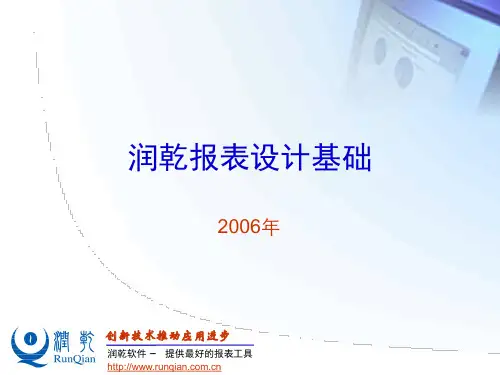 润乾报表设计入门
