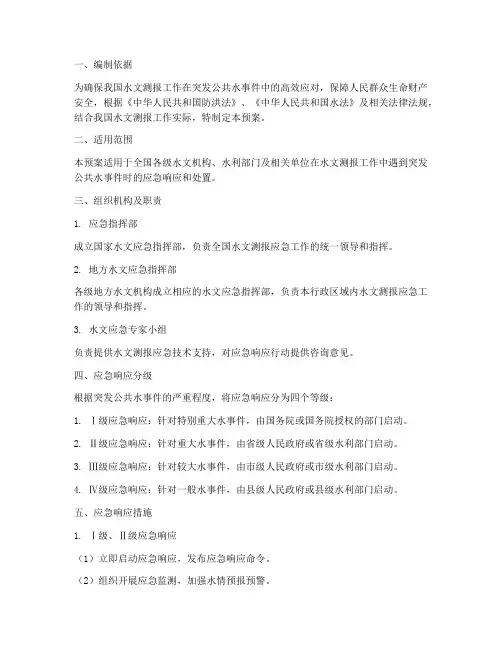 水文应急预案