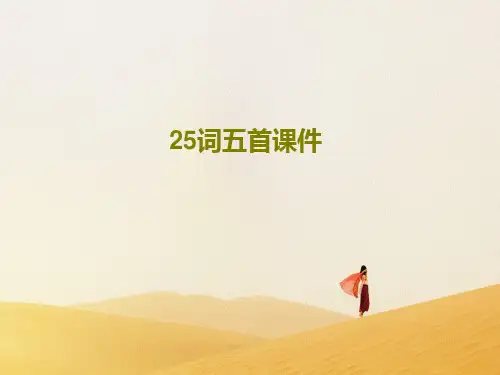 25词五首课件共58页