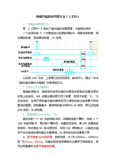 核磁共振的序列是什么？（320）