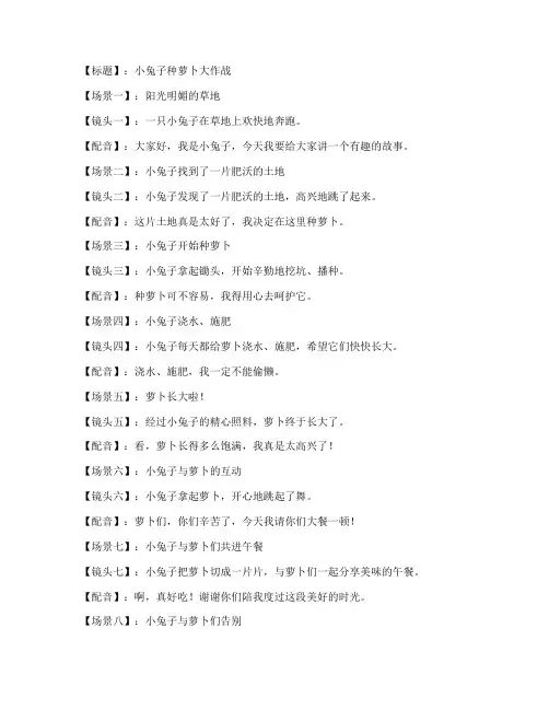 短视频脚本文案_范文