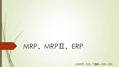 MRPMRPⅡERP精品PPT课件