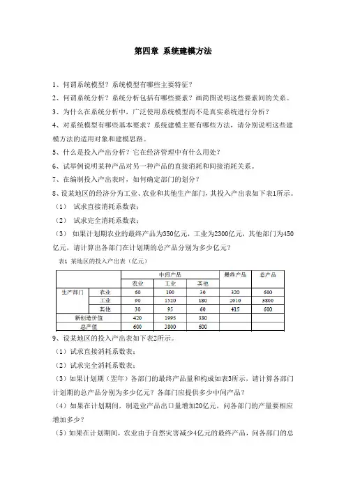 系统建模方法1何谓系统模型系统模型有哪些主要特征2.doc